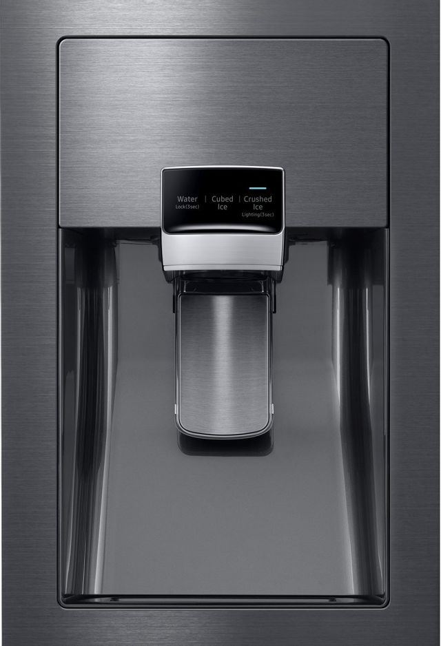 Samsung 22.2 cu. ft. Capacity Counter Depth Refrigerator-Fingerprint Resistant Black Stainless Steel-RF22NPEDBSG 24