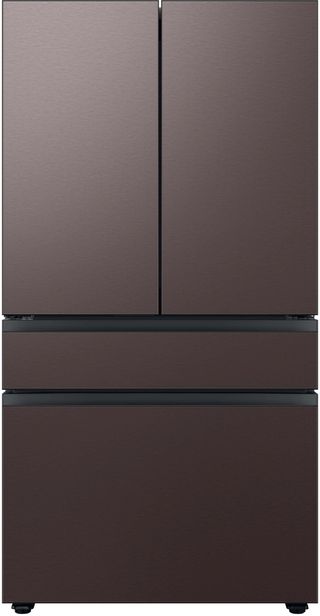 Samsung Bespoke Series 36 Inch Smart Freestanding 4 Door French Door Refrigerator with 28.8 cu. ft. Total Capacity with Tuscan Panels