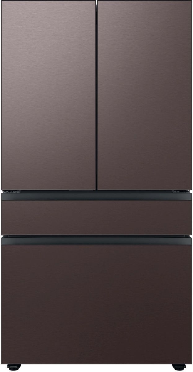 Bespoke Series 36 Inch Smart Freestanding Counter Depth 4 Door French Door Refrigerator with 22.9 Total Capacity with Tuscan Panels-0