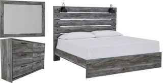 Signature Design by Ashley® Baystorm 3-Piece Smoky Gray Queen Panel Bedroom Set