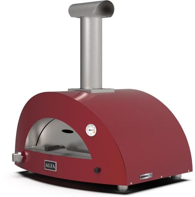 Alfa Moderno Antique Red Pizza Oven-1