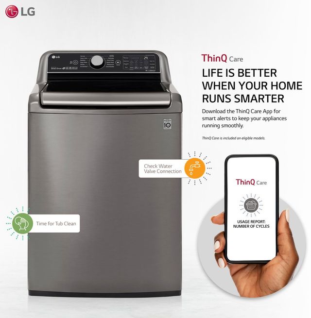 LG 5.3 Cu. Ft. Graphite Steel Top Load Washer-2