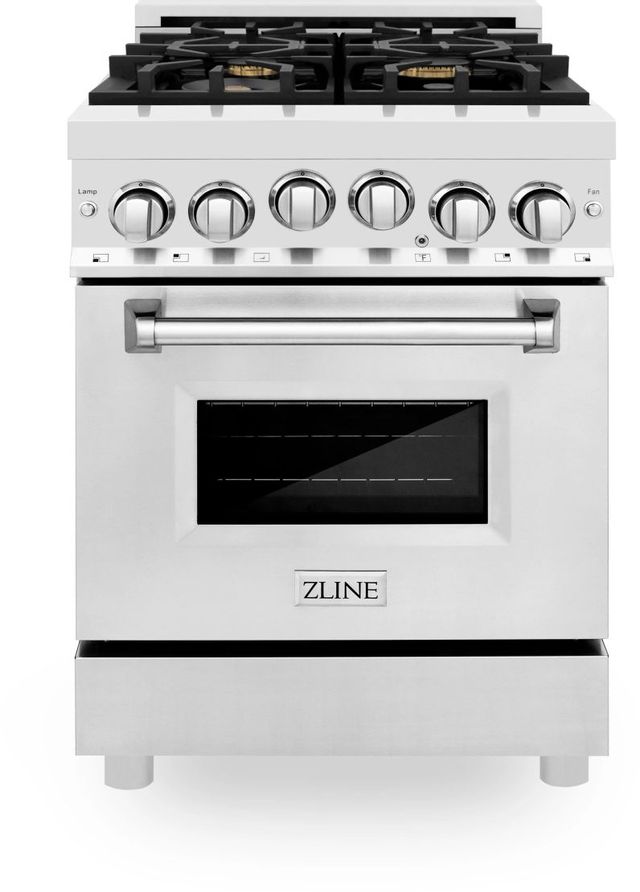 ZLINE 24" Stainless Steel Pro Style Natural Gas Range