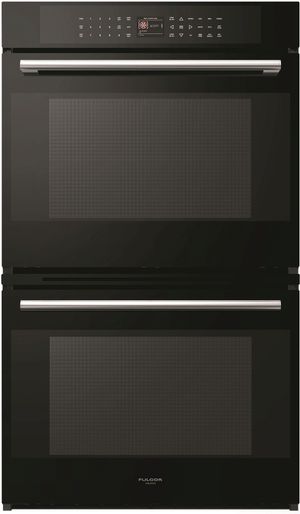 Fulgor® Milano 700 Series 30" Black Glass Double Electric Wall Oven