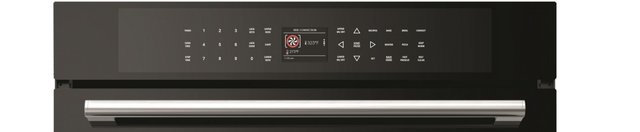 Fulgor® Milano 700 Series 30" Black Glass Double Electric Wall Oven-1