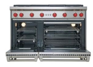 Wolf® 48" Stainless Steel Pro Style Gas Range 1