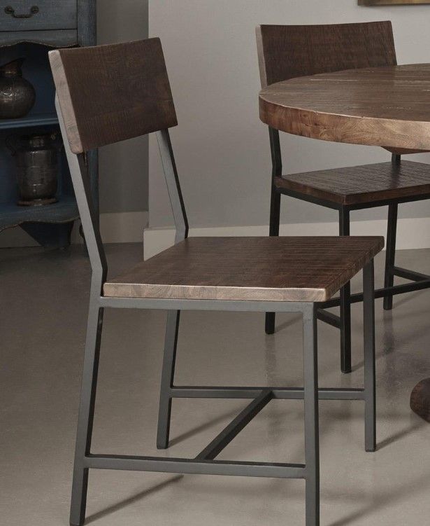 Coast2Coast Home™ Woodbridge 2-Piece Distressed Brown Dining Chair Set 3