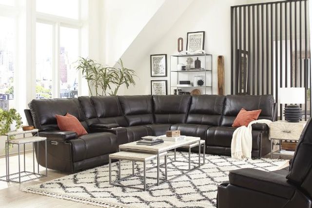 Parker House® Whitman 6-Piece Verona Coffee Reclining Sectional Sofa Set 4