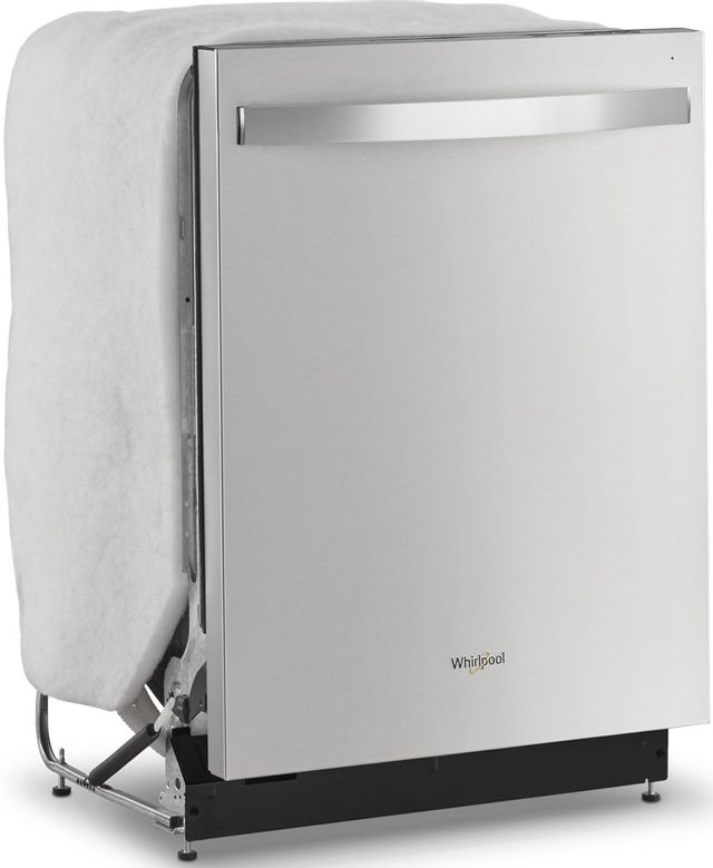 Whirlpool® 4 Piece Fingerprint Resistant Stainless Steel Kitchen Package, Spencer's TV & Appliance