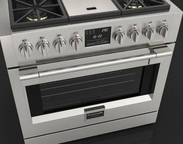 Fulgor Milano 600 Series 36" Stainless Steel Pro Style Dual Fuel Range