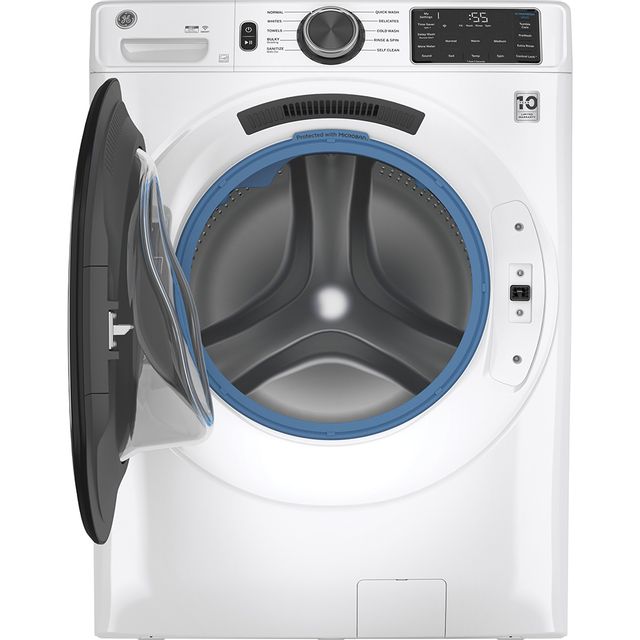 GE® 5.5 Cu. Ft. White Front Load Washer 6