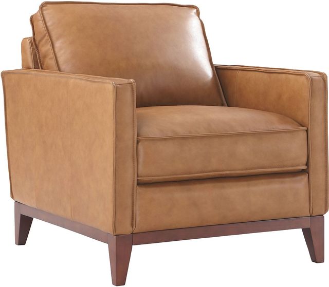 Leather Italia USA™ Georgetowne Newport Camel All Leather Chair-0