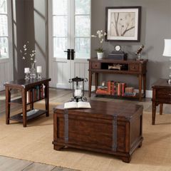 Liberty Furniture Aspen Skies 3-Piece Russet Brown Table Set