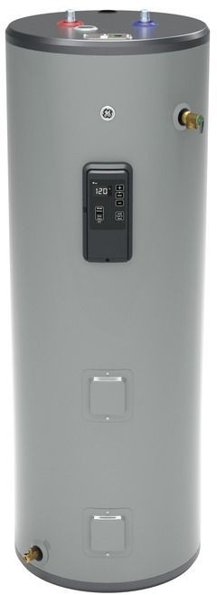 GE® 50 Gallon Diamond Gray Smart Tall Electric Water Heater