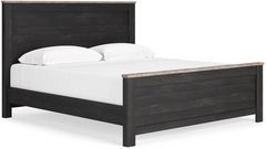 Signature Design by Ashley® Nanforth Two-tone King Panel Bed