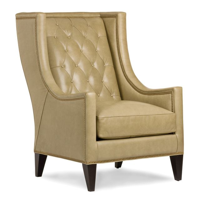 Hancock & Moore Luxe Button Tufted Chair Highland Furniture Kinston, NC