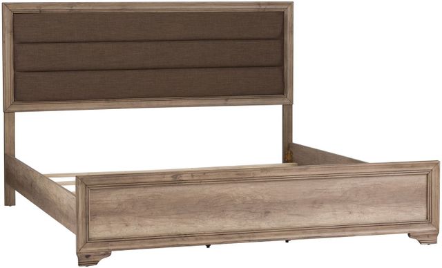 Liberty Furniture Sun Valley Sandstone King Upholstered Headboard & Panel Footboard-1