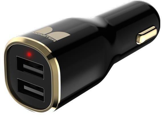 Monster® Mobile® iCarCharger Max 2-Black/Gold 0