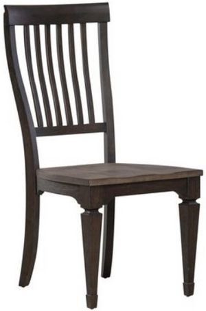 Liberty Allyson Park Black Forest/Ember Gray Slat Back Dining Side Chair