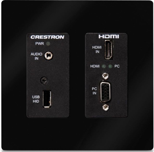 Crestron® Wall Plate DigitalMedia 8G+® Transmitter 200-Black