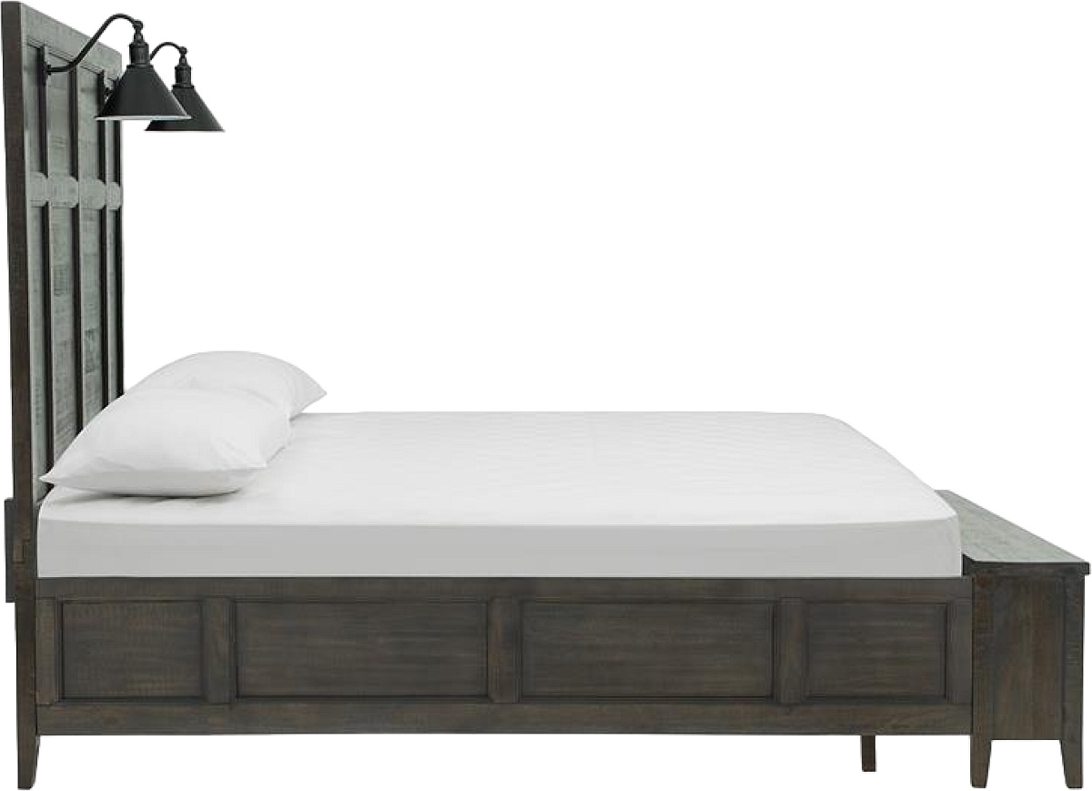 Magnussen Home® Westley Falls Graphite Complete Lamp Panel Storage Bed | Colder's | Milwaukee Area