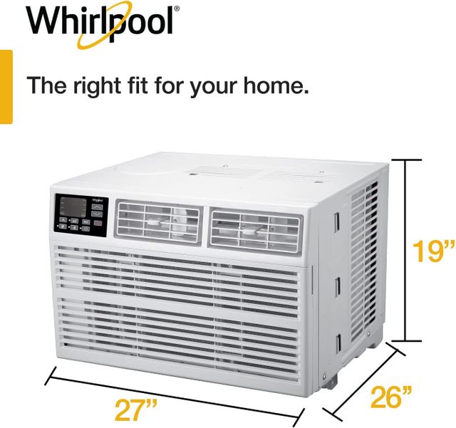 Whirlpool Window-Mounted Air Conditioner, Heat and Cool, 24,000 BTU in White 2