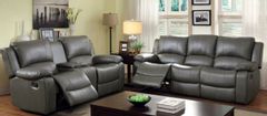 Furniture of America® Sarles 3 Piece Gray Motion Sofa Set