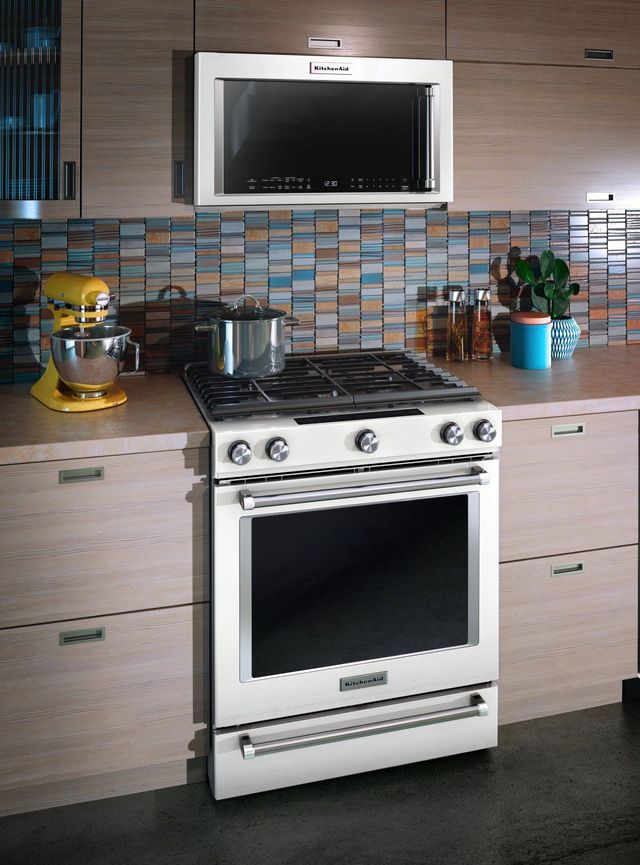 KitchenAid® 1.9 Cu. Ft. White Over The Range Microwave Hood Combination 4