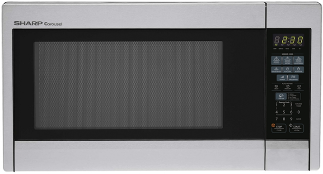 Sharp® Carousel Countertop Microwave Oven-Stainless Steel
