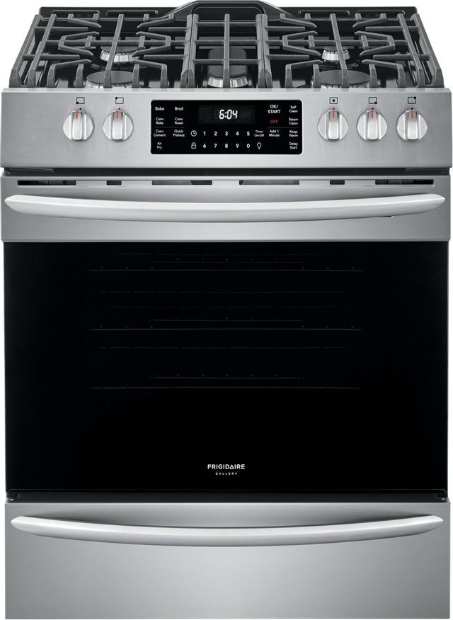 Frigidaire Gallery® 30" Stainless Steel Freestanding Gas Range with Air Fry 14