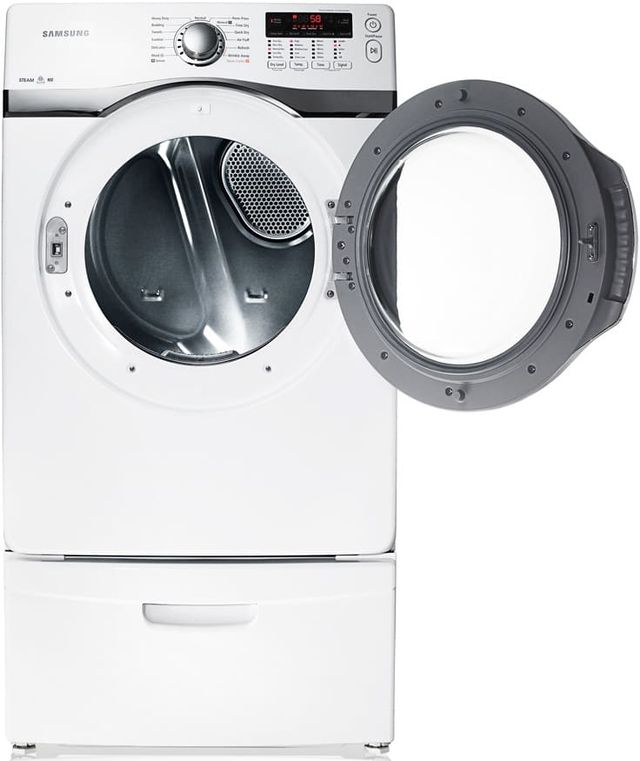 Samsung 7.4 Cu. Ft. Neat White Front Load Gas Dryer 1