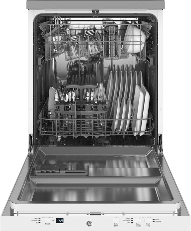 GE® 24" White Portable Dishwasher 2