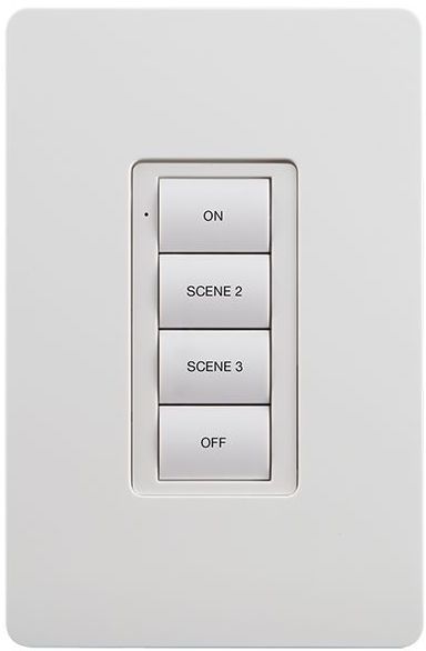Crestron® Zum™ Wireless 4-Button Keypad-White