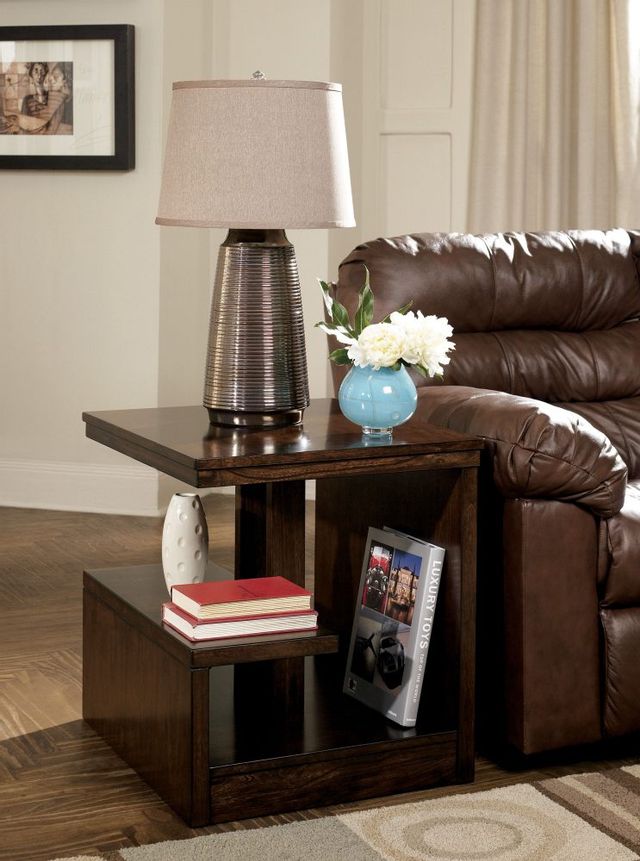 Signature Design by Ashley® Callum Dark Brown Chair Side End Table 2