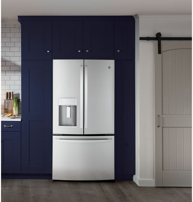 GE® 22.1 Cu. Ft. Fingerprint Resistant Stainless Steel Counter Depth French Door Refrigerator 4