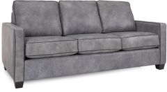 Decor-Rest® Furniture LTD 3855 Gray Leather Sofa