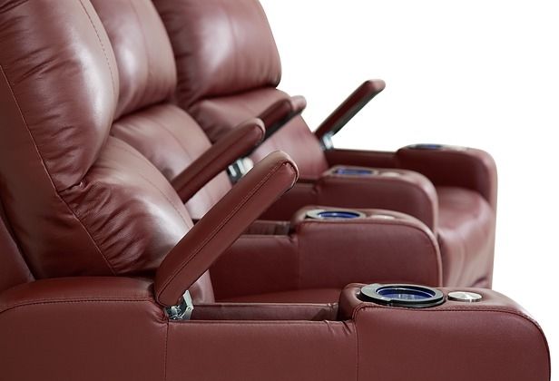 Palliser® Furniture Elite Red Theater Seating 1