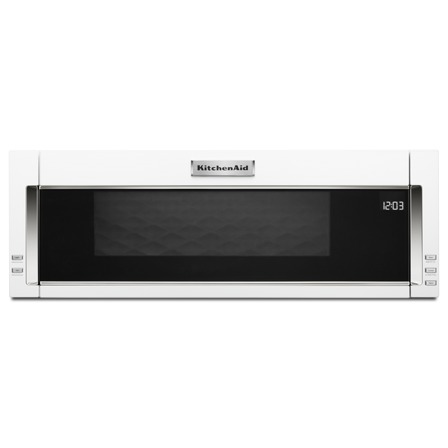 Four à micro-ondes à hotte intégrée de 30 po KitchenAid® de 1,1 pi³ - Blanc