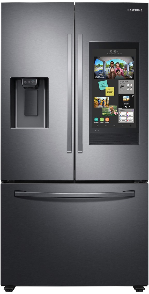 Samsung 26.5 Cu. Ft. Fingerprint Resistant Black Stainless Steel 3-Door French Door Refrigerator