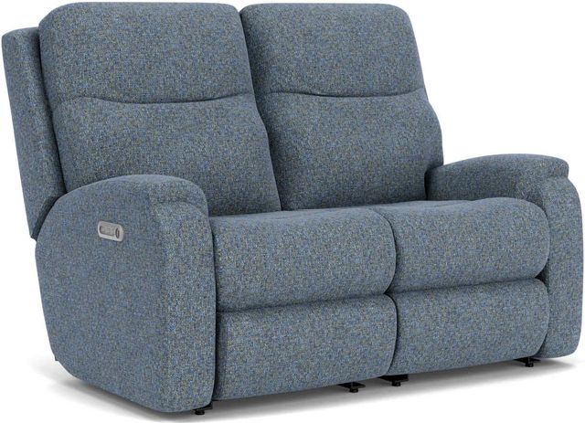 flexsteel-penn-indigo-power-reclining-loveseat-with-power-headrests