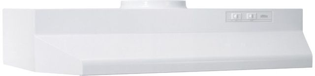 Broan® 36" Under-Cabinet White Range Hood and Damper -0