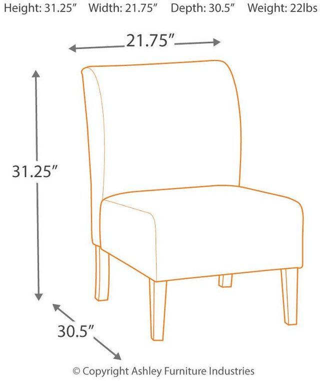 Signature Design by Ashley® Triptis Charcoal Accent Chair 5