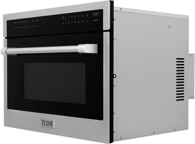 ZLINE 1.55 Cu. Ft. DuraSnow Stainless Steel Built-In Convection Microwave Oven 5