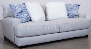 Franklin™ Luca Ivory Leather Sofa