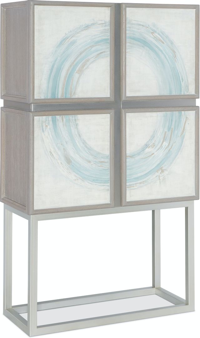 Hooker® Furniture Melange Light Gray Kandin Bar Cabinet-0
