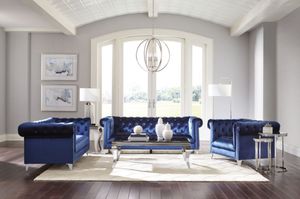 Coaster® Bleker 2-Piece Blue Living Room Set