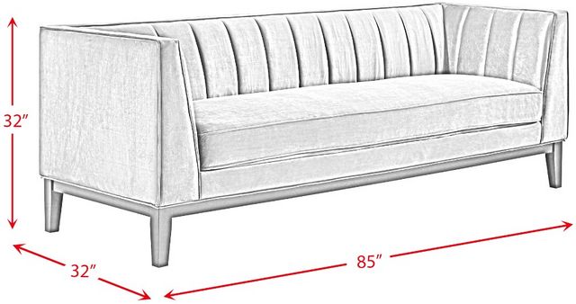 Elements International Calais 2-Piece Living Room Stationary Seating ...