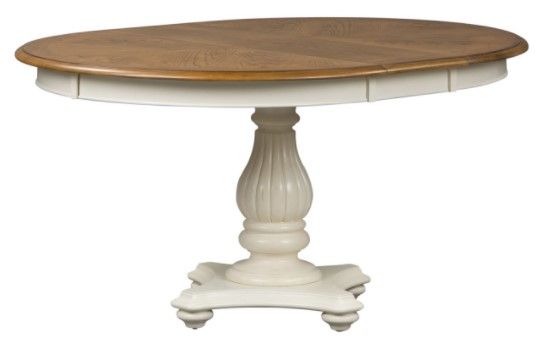 Liberty Furniture Cumberland Creek 7 Piece White Pedestal Table Set 2