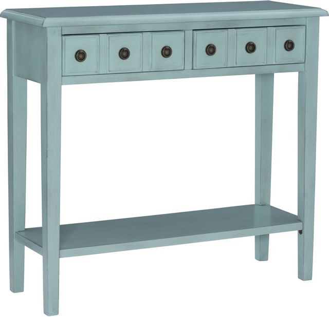 Powell® Sadie Teal Small Console | 371 Furniture | Brainerd, MN