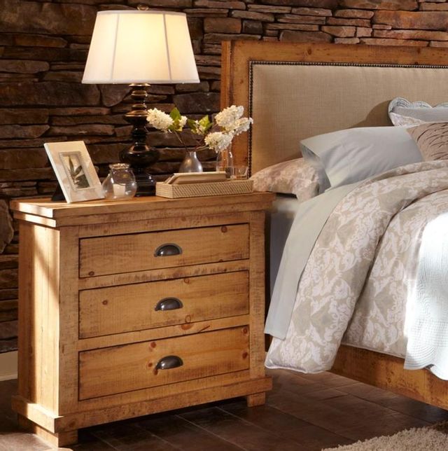 Progressive® Furniture Willow Distressed Pine Nightstand 1